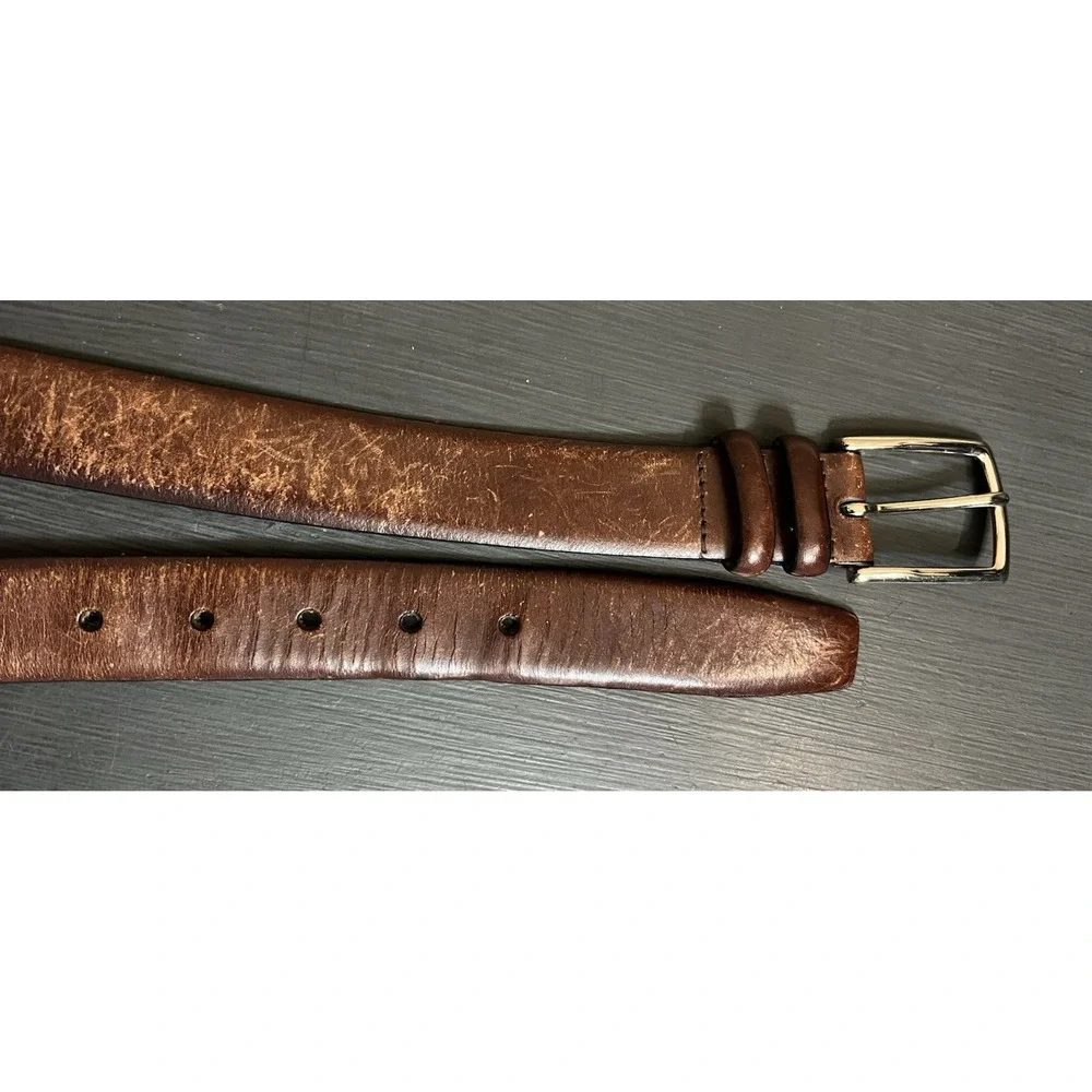 Polo Ralph‎ Lauren Belt Mens 42 105cm Brown Genuine Italian Leather